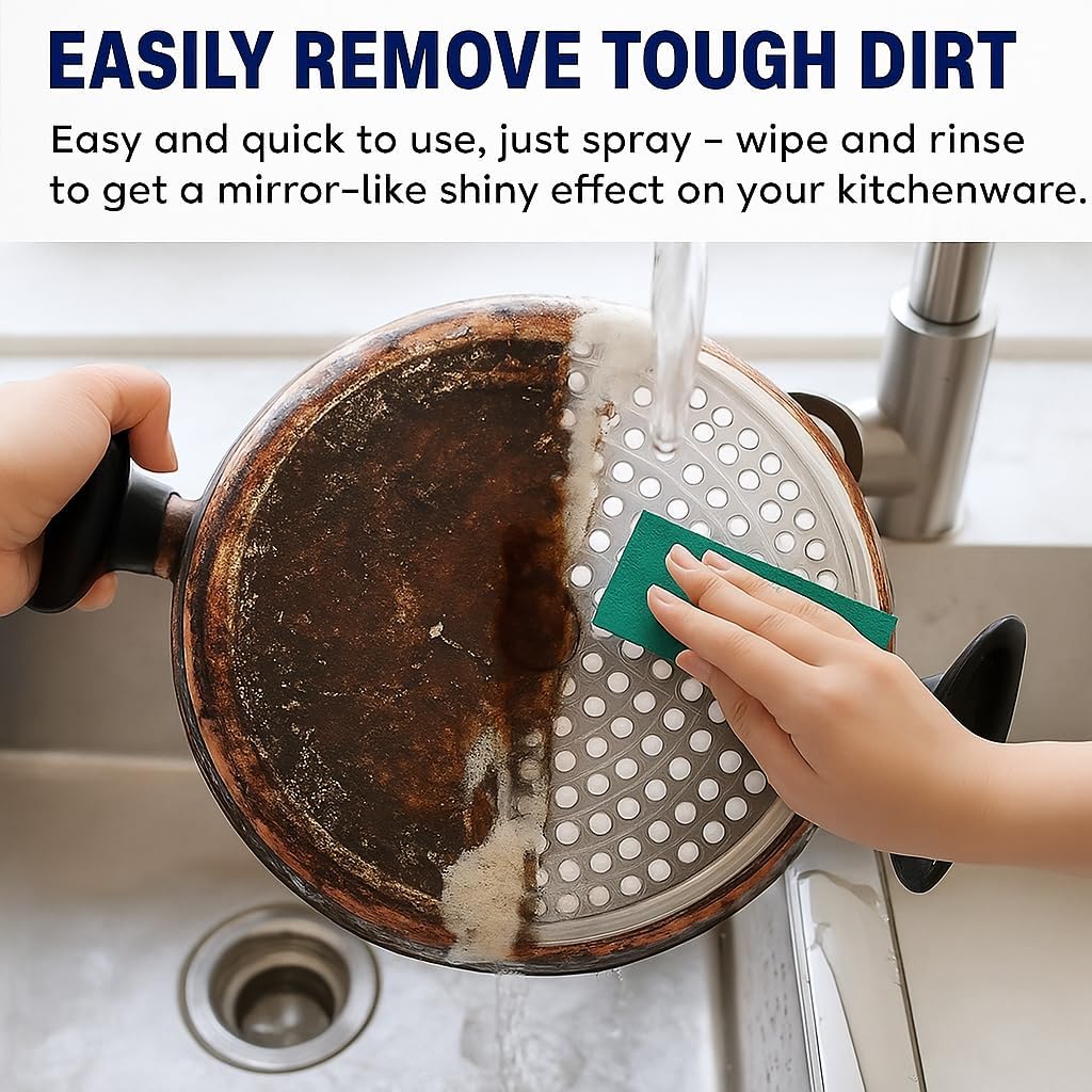 Kitchen Cleaner Spray 500ml – Oil & Grease Stain Remover for Gas Stove, Chimney & Grill